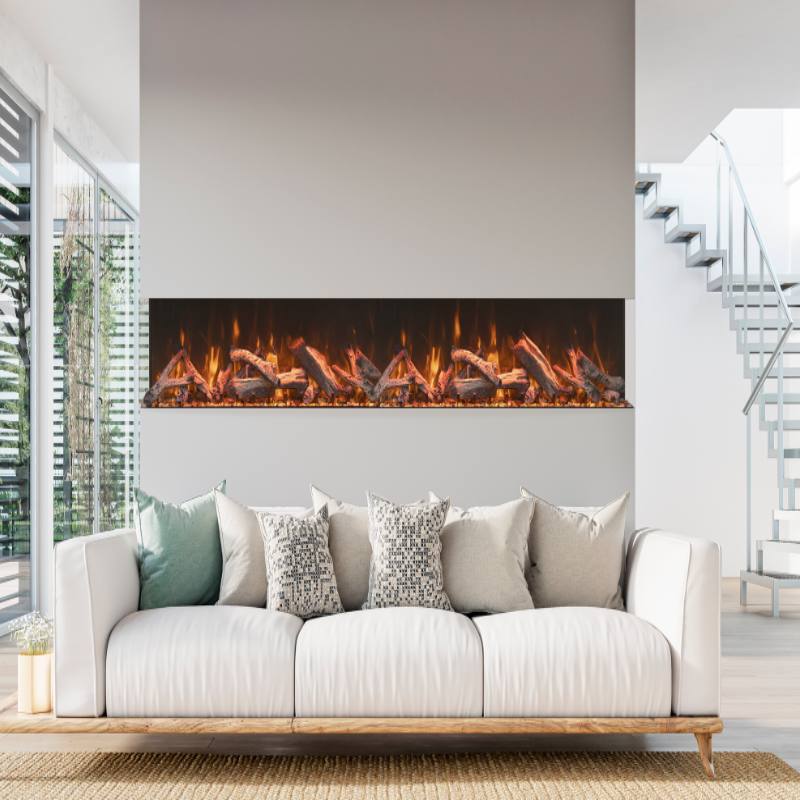 Amantii 85" Tru View Bespoke Indoor/Outdoor Electric Fireplace