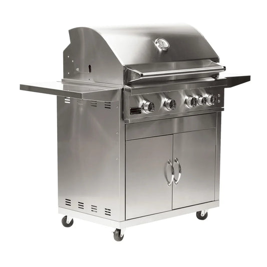 Broilmaster 32-Inch 4-Burners Premium Natural Gas Grill in Stainless Steel (BSB324N)