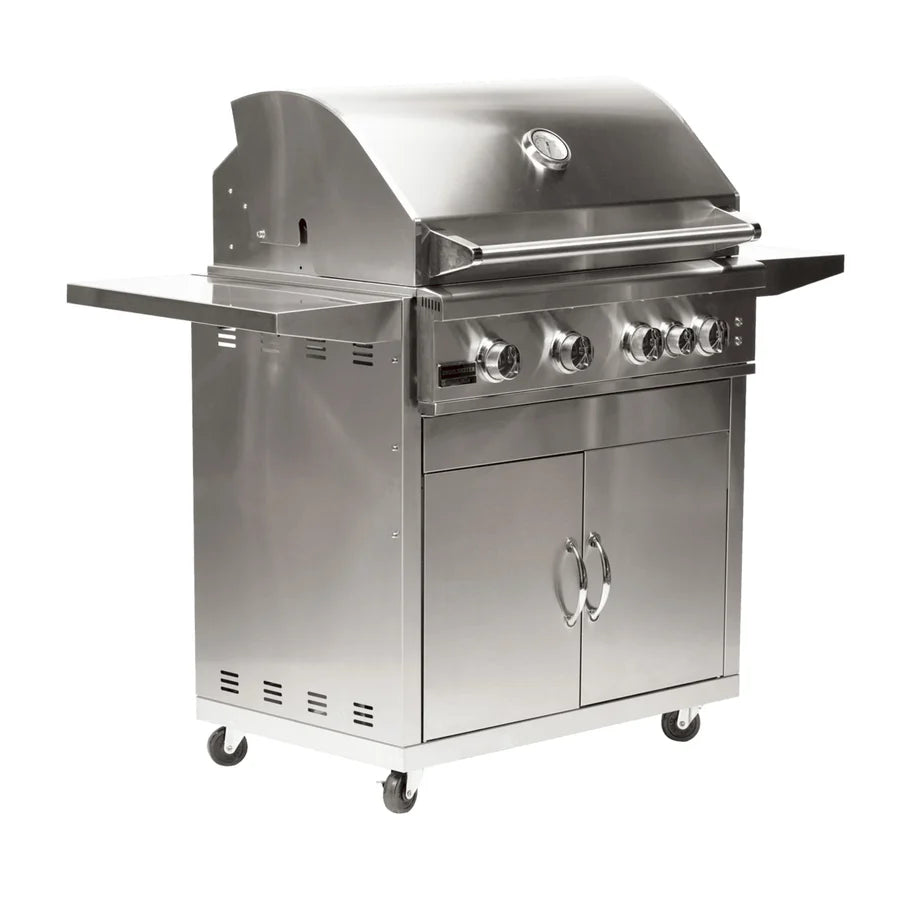 Broilmaster 32-Inch 4-Burners Premium Natural Gas Grill in Stainless Steel (BSB324N)