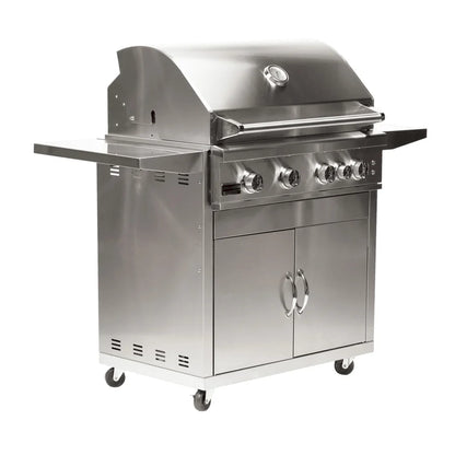 Broilmaster 32-Inch 4-Burners Premium Natural Gas Grill in Stainless Steel (BSB324N)