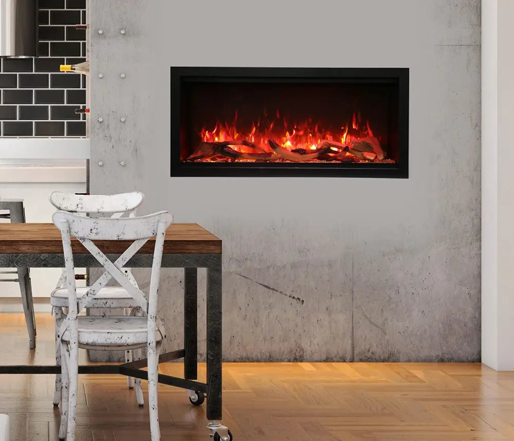 Amantii Symmetry Xtra Tall 42" Smart Electric Linear Indoor/Outdoor Fireplace