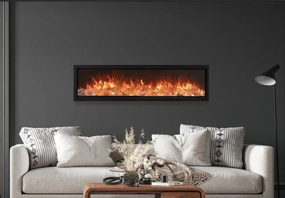 Amantii 60" Symmetry Bespoke Smart Electric Linear Wall Fireplace