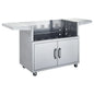Broilmaster 26-Inch Cart with 2 Doors and 2 Fold-Down Side Shelves in Stainless Steel (BSACT26)