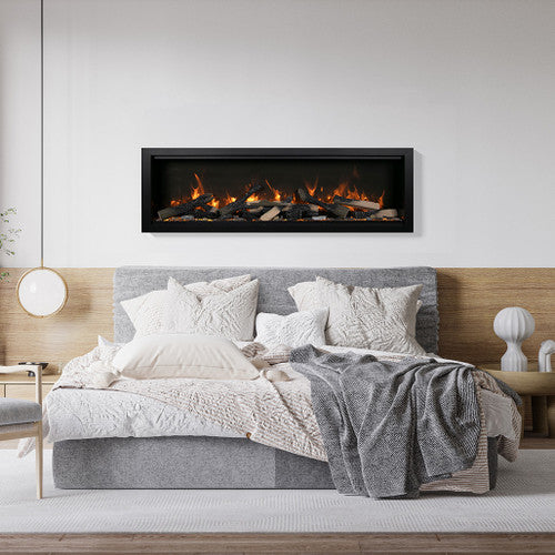 Amantii Symmetry Xtra Tall 50" Smart Electric Linear Indoor/Outdoor Fireplace