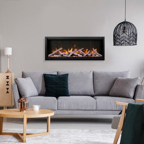 Amantii Symmetry Xtra Tall 50" Smart Electric Linear Indoor/Outdoor Fireplace